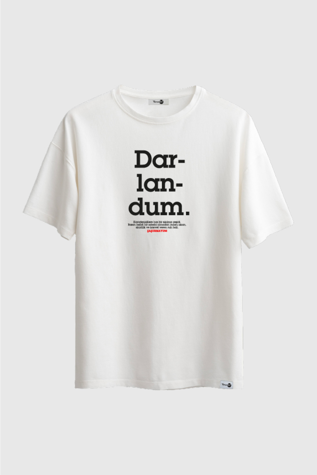 Darlandum Klasik Tshirt Beyaz