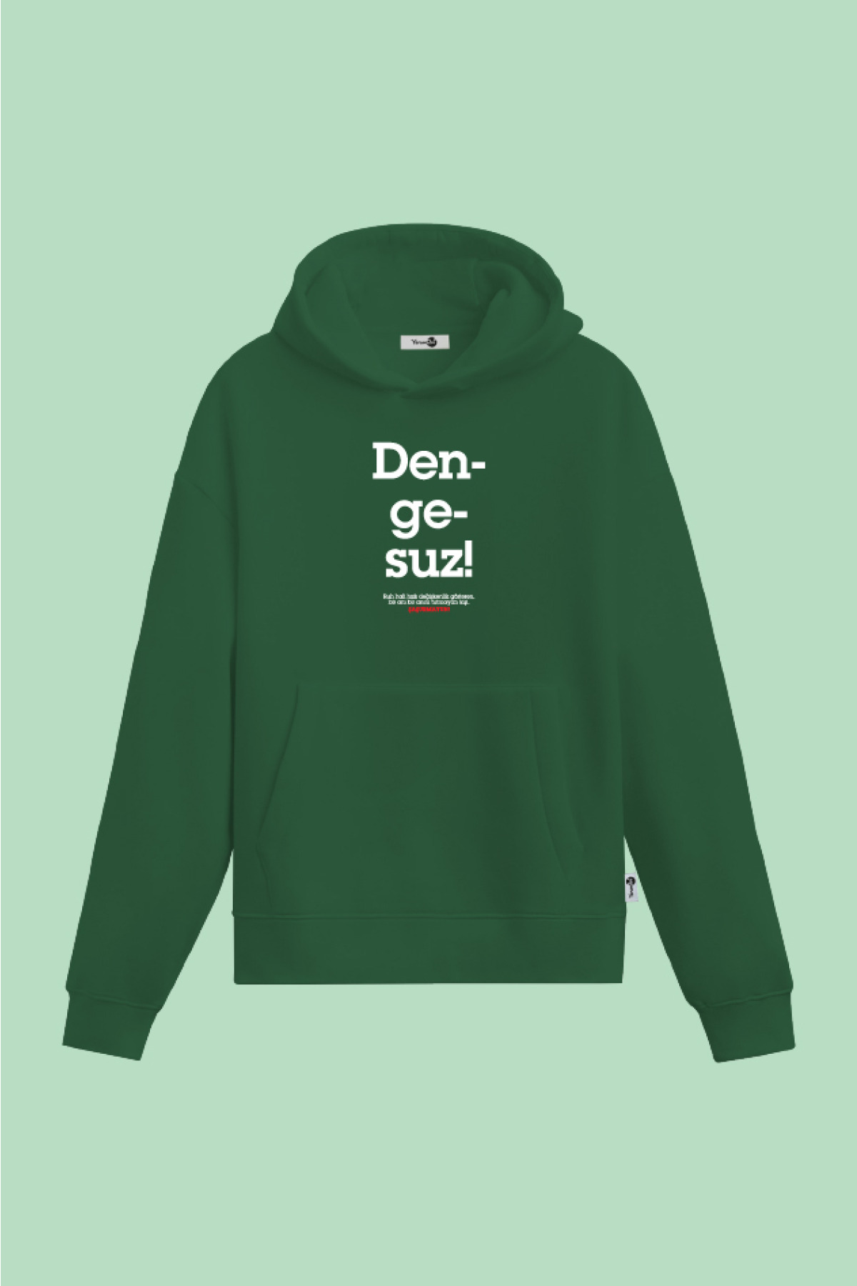 Dengesuz Kapüşonlu Sweatshirt Yeşil