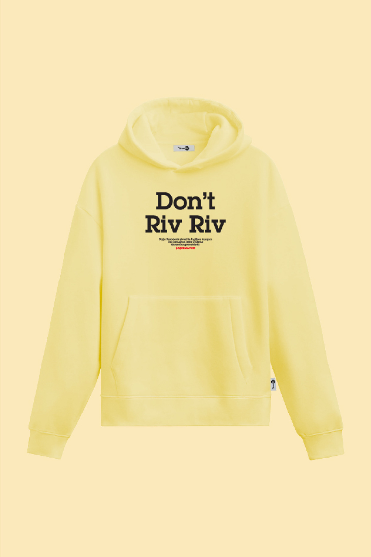 Don't Riv Riv Kapüşonlu Sweatshirt Sarı