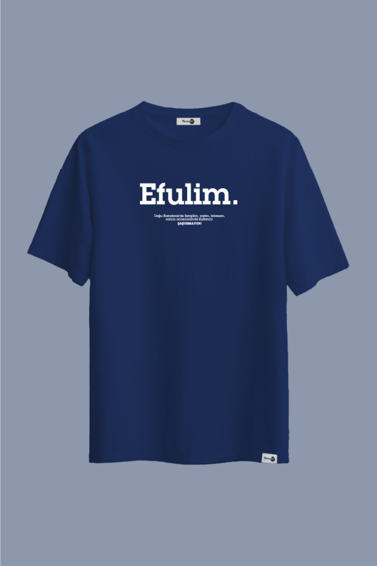 Efulim Klasik Tshirt Lacivert