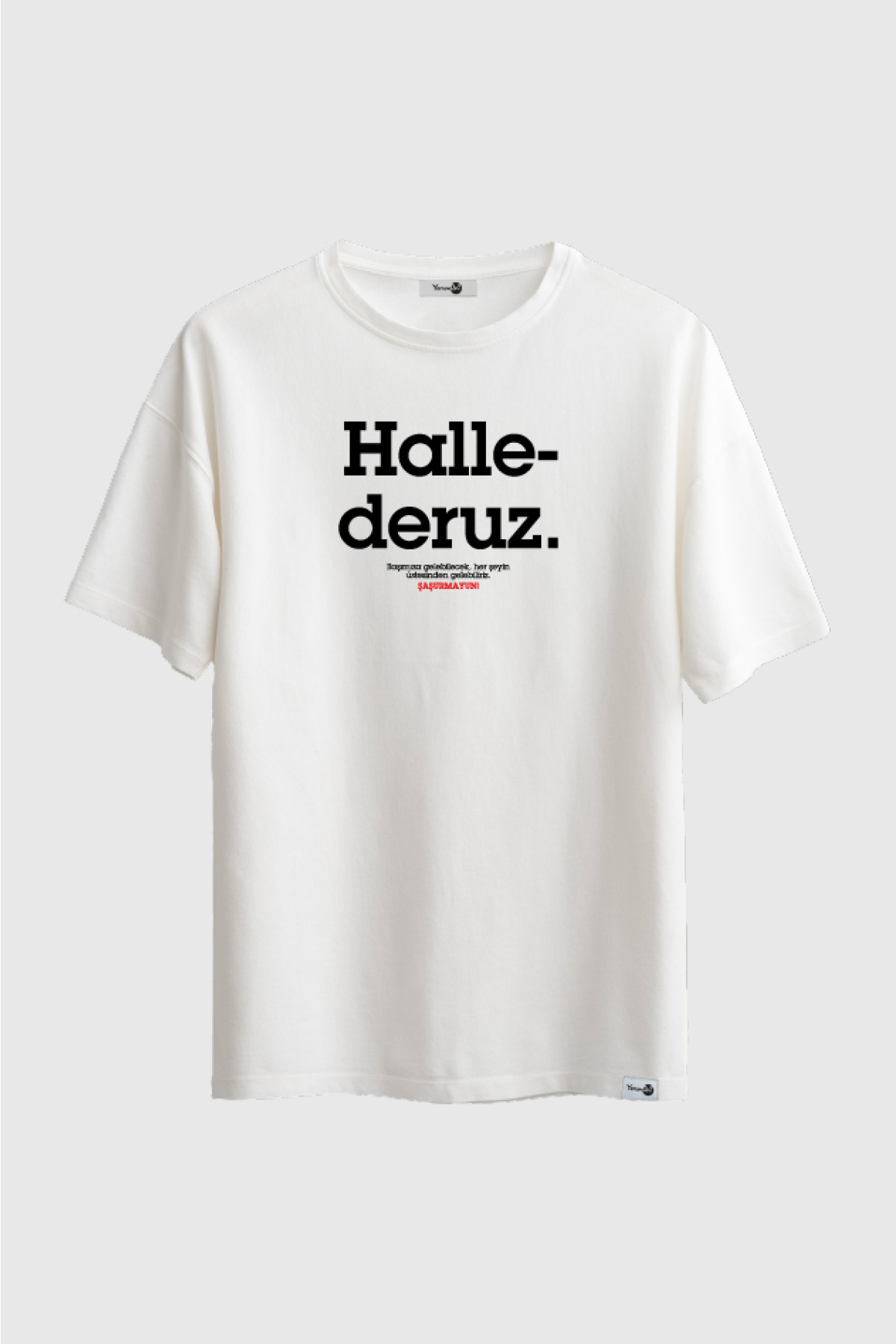 Hallederuz Klasik Tshirt Beyaz