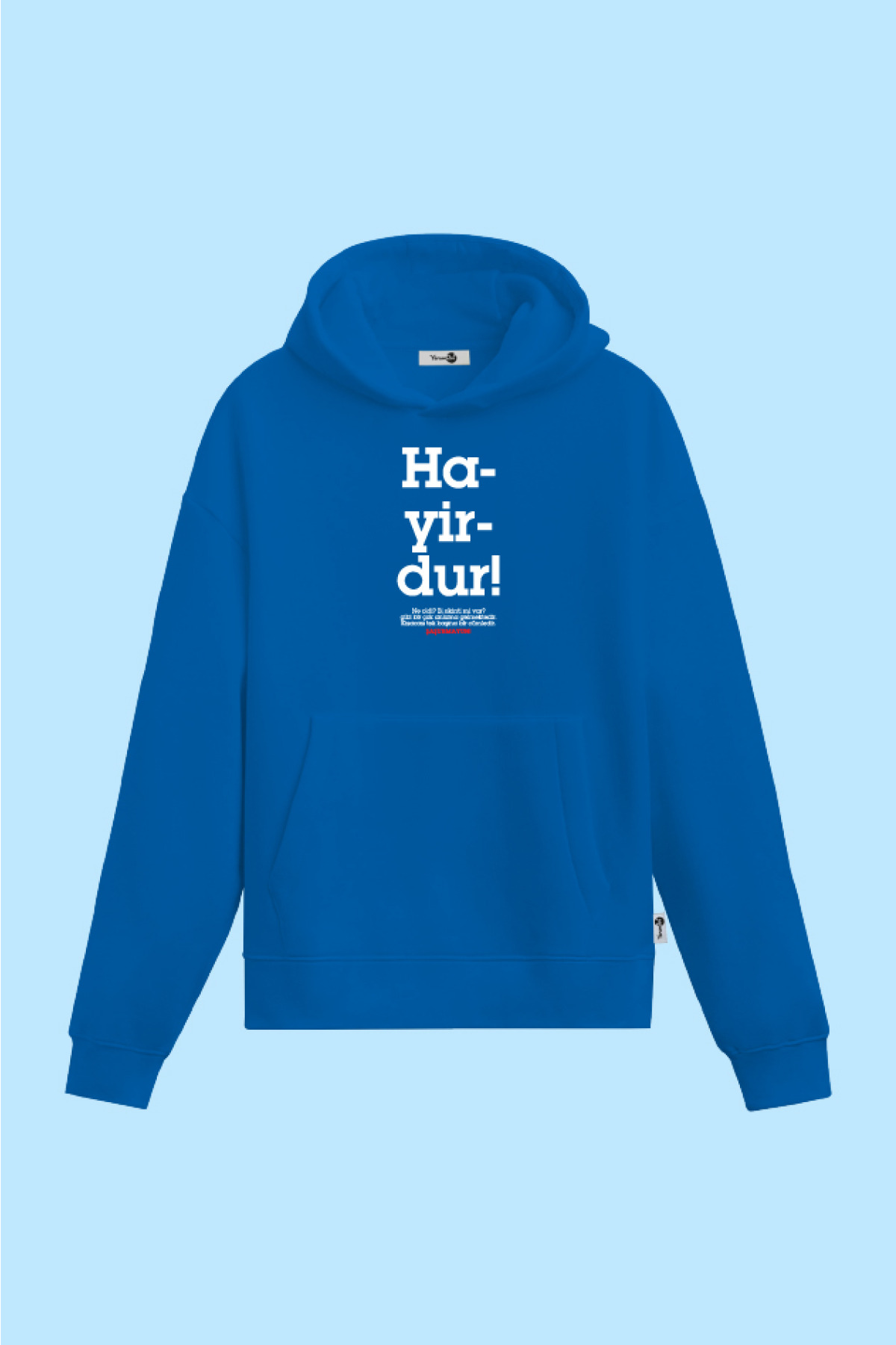 Hayirdur Kapüşonlu Sweatshirt Mavi