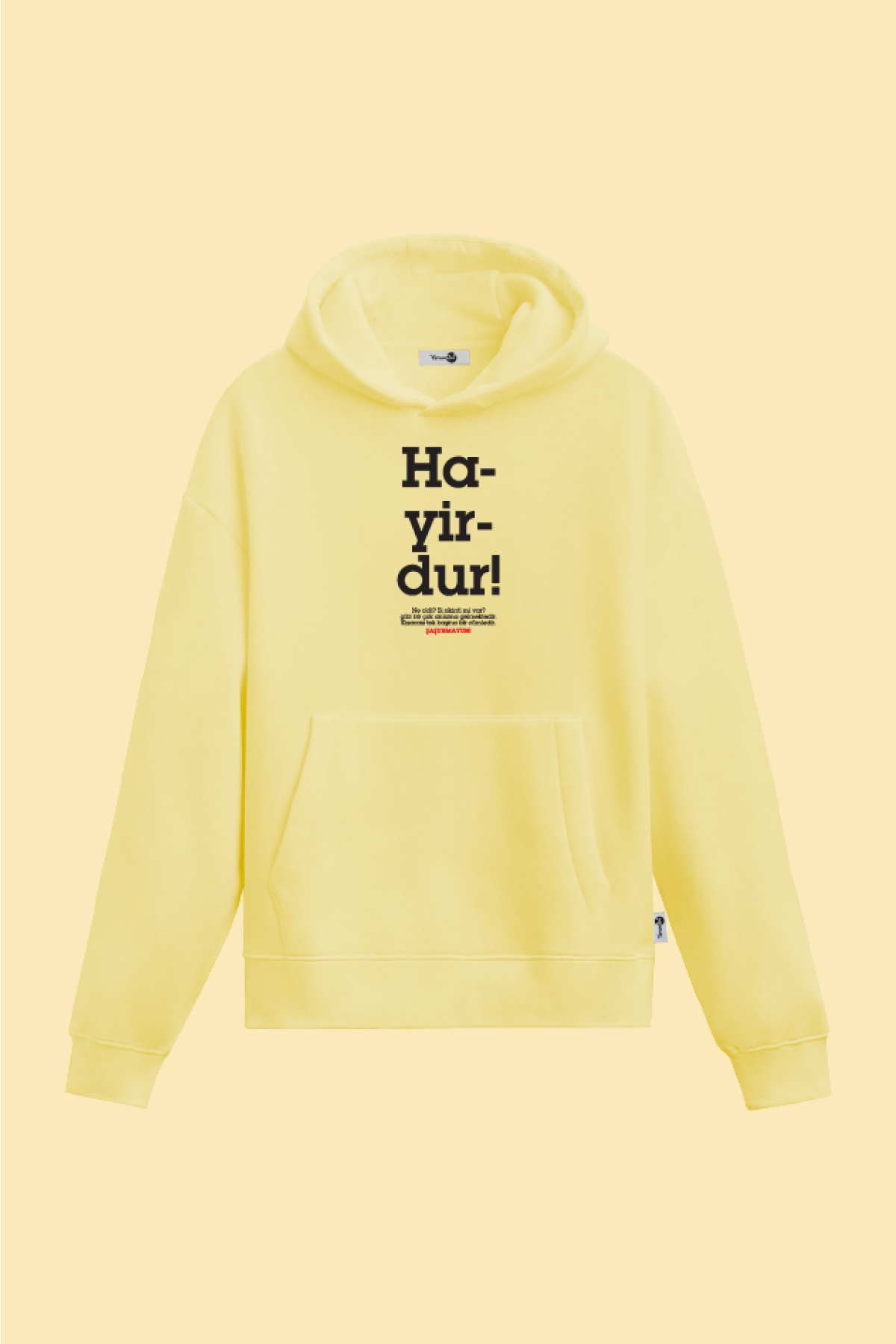 Hayirdur Kapüşonlu Sweatshirt Sarı