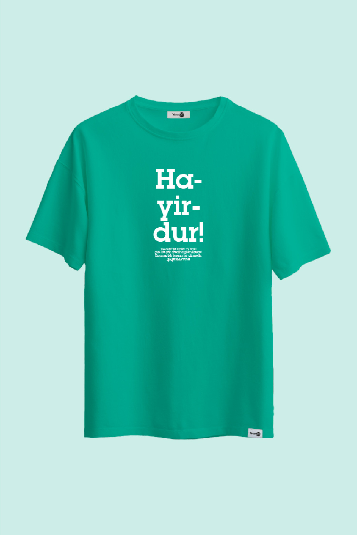 Hayirdur Klasik Tshirt Koyu Yeşil