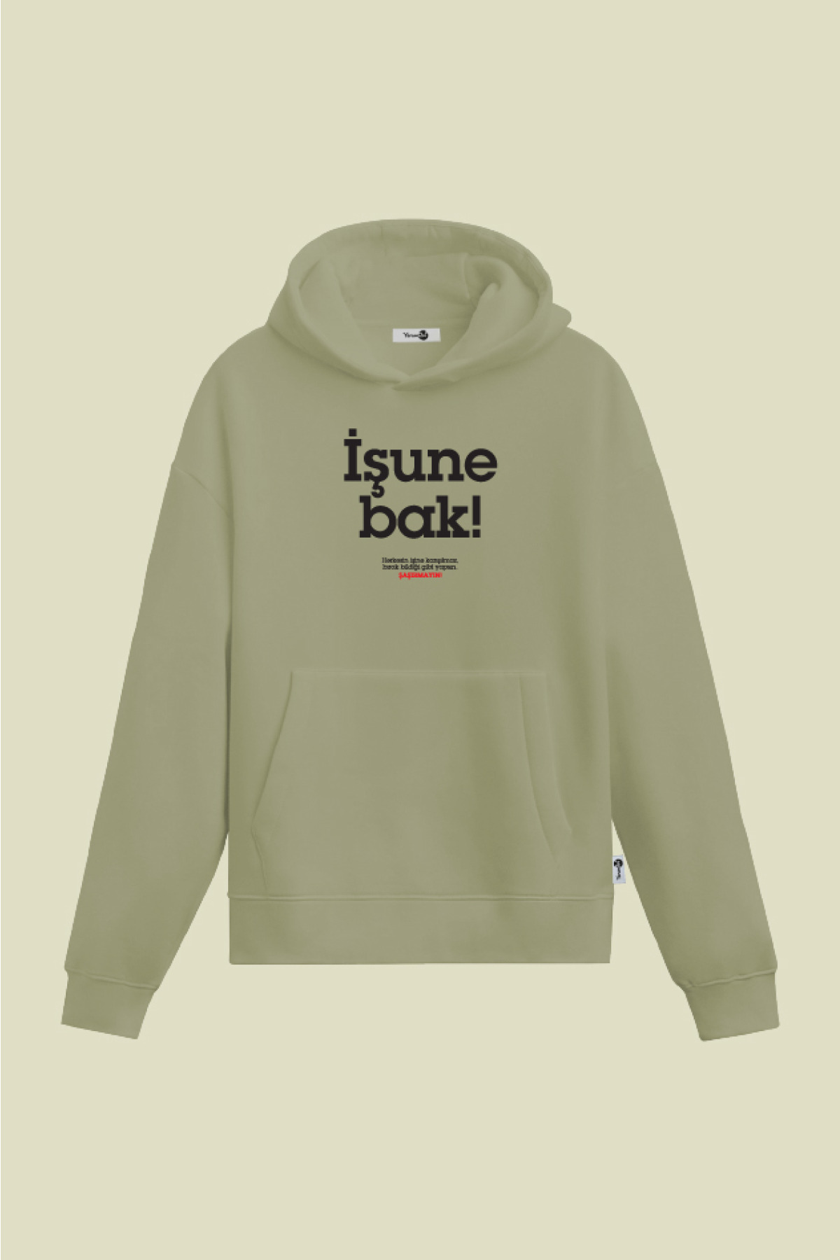 İşune Bak Kapüşonlu Sweatshirt Mint Yeşil