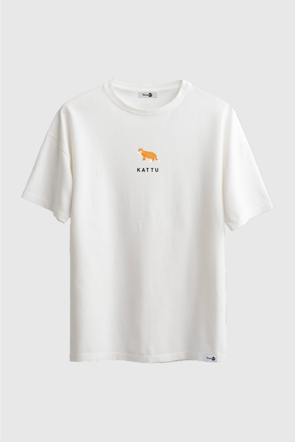 Kattu Klasik Tshirt Beyaz