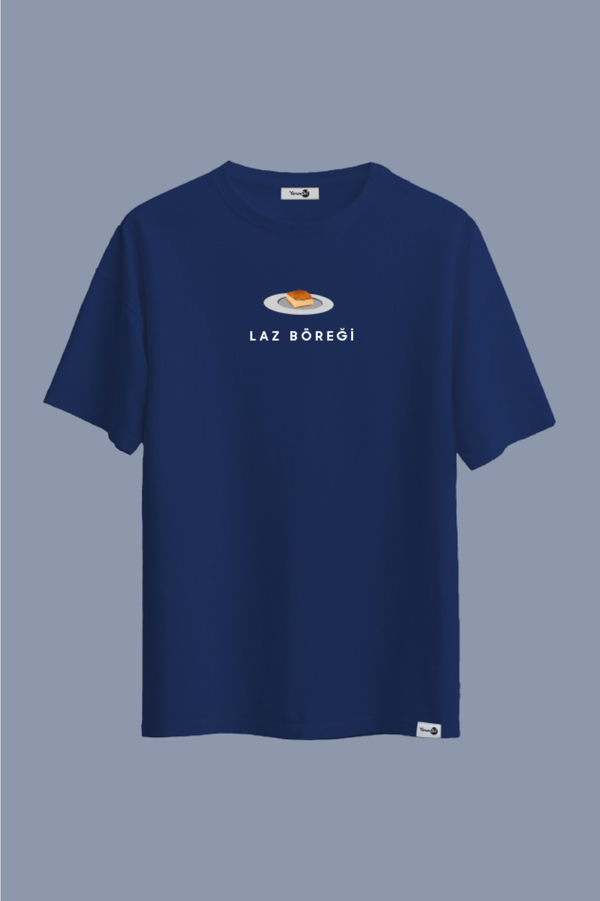 Laz Böreği Klasik Tshirt Lacivert