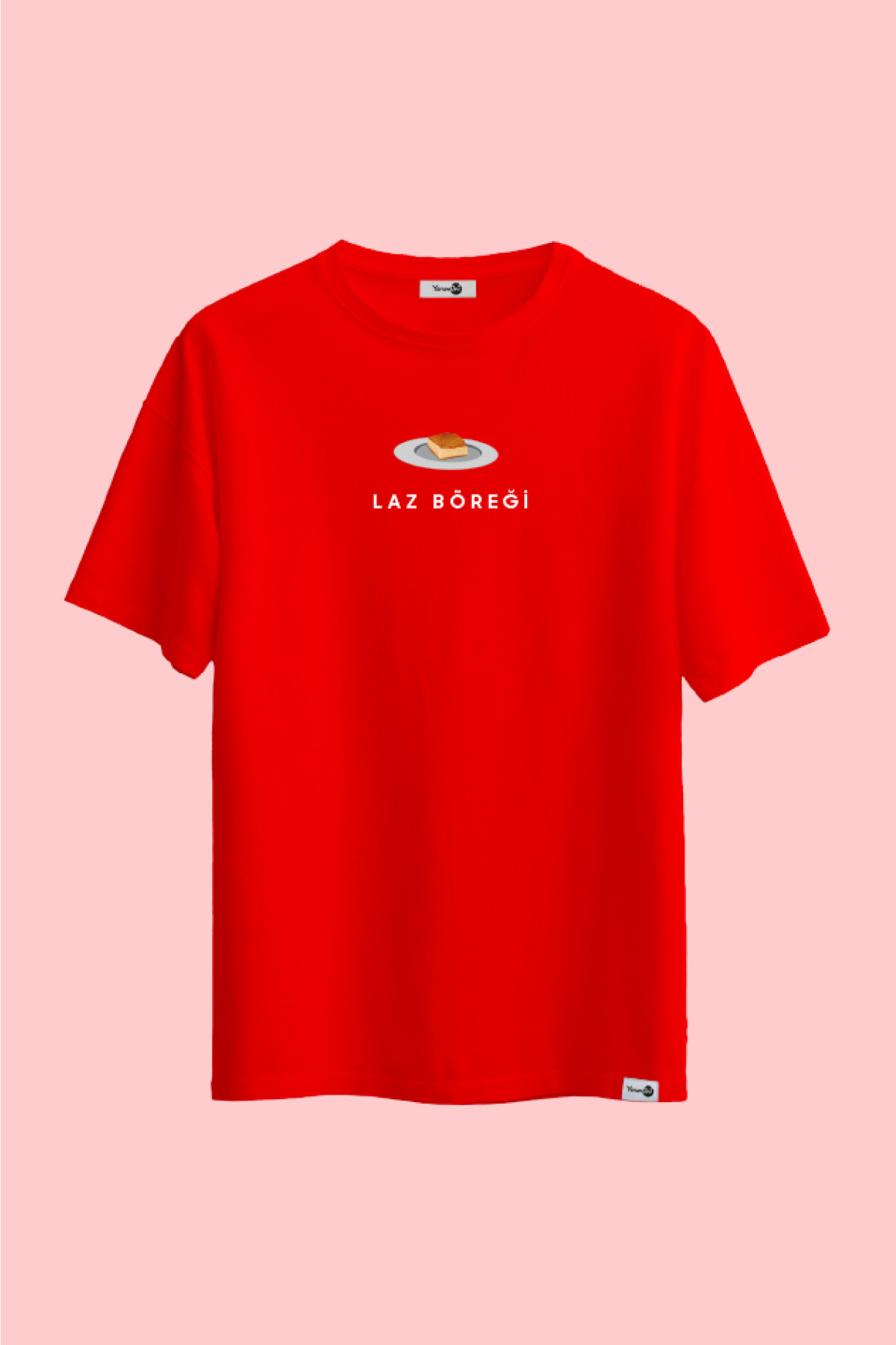 Laz Böreği Klasik Tshirt Kırmızı