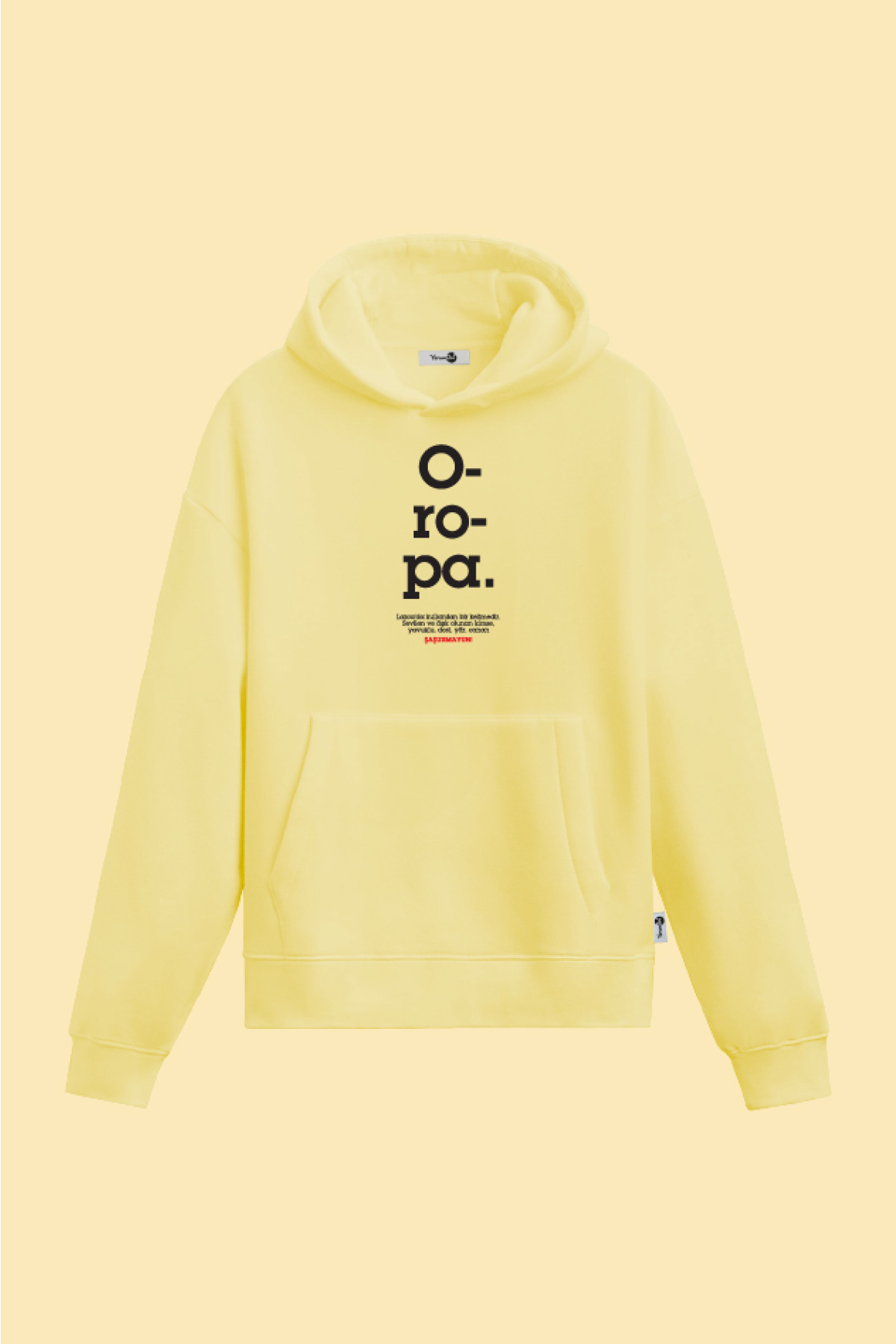 Oropa Kapüşonlu Sweatshirt Sarı