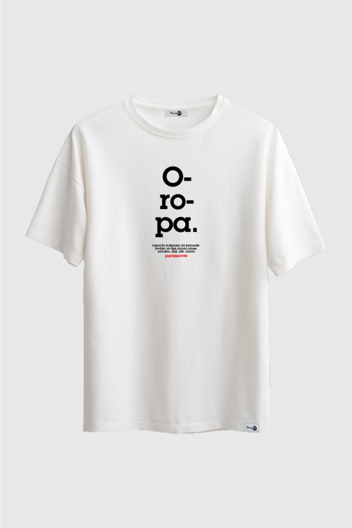 Oropa Klasik Tshirt Beyaz