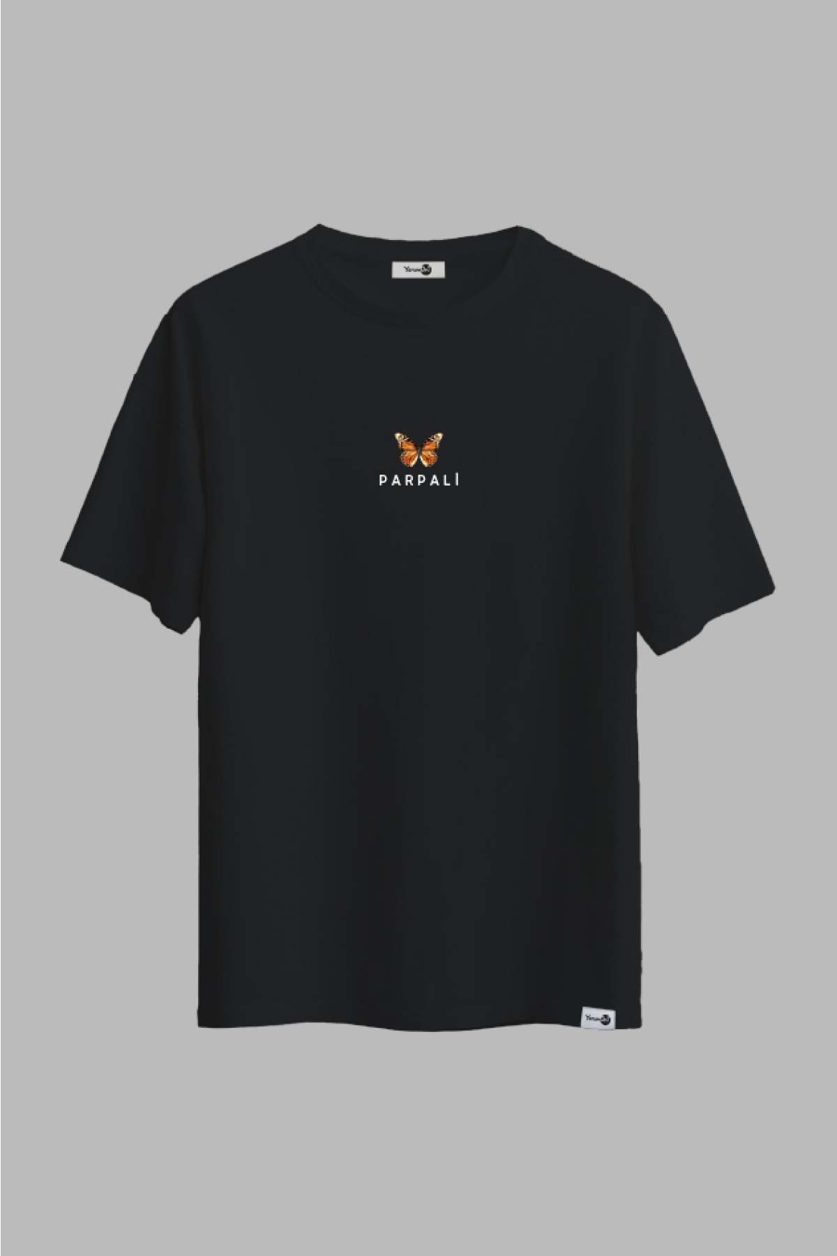 Parpali Klasik Tshirt Siyah