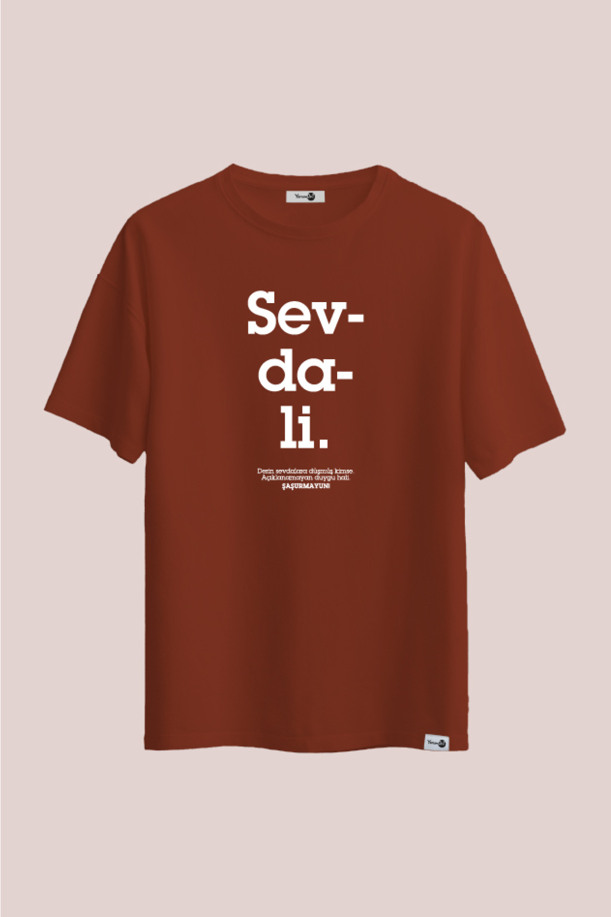 Sevdali Klasik Tshirt Kahverengi
