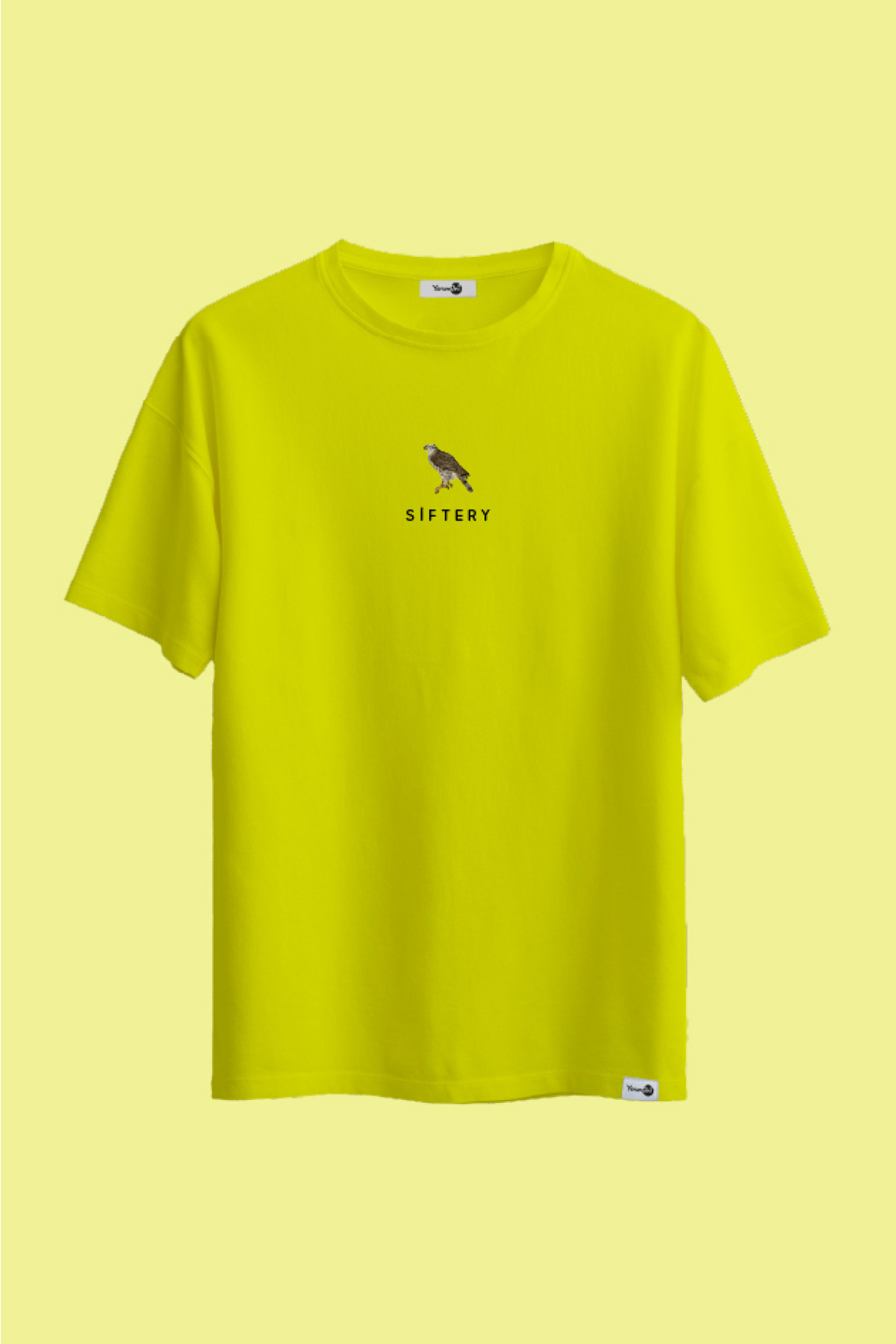 Siftery Klasik Tshirt Neon Yeşil