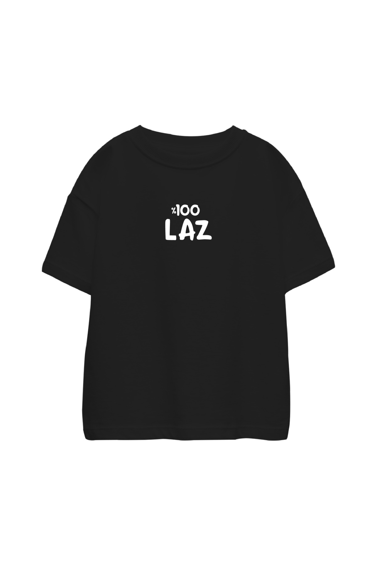 %100 LAZ Çocuk Tshirt Siyah
