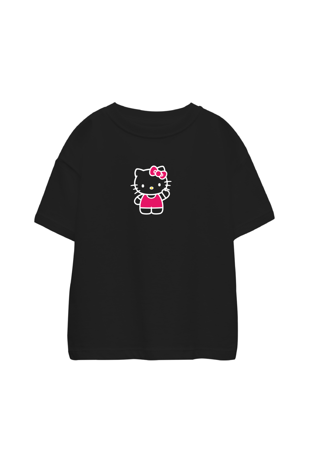 Hello Kitty Çocuk Tshirt Siyah