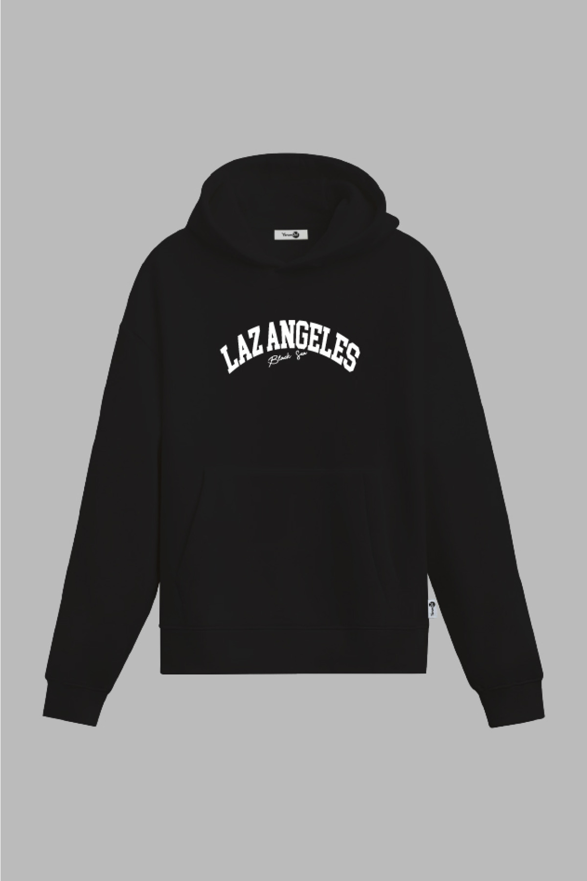 Laz Angeles Kapüşonlu Sweatshirt Siyah