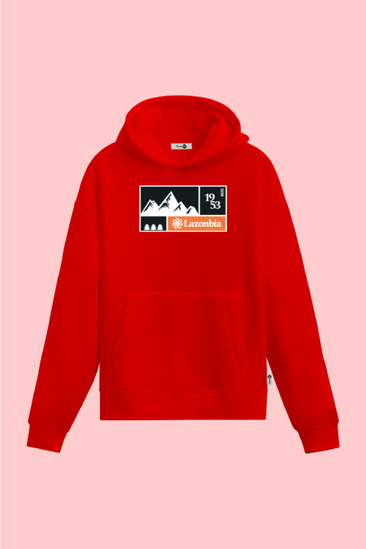 Lazonbia 6 Kapüşonlu Sweatshirt Kırmızı