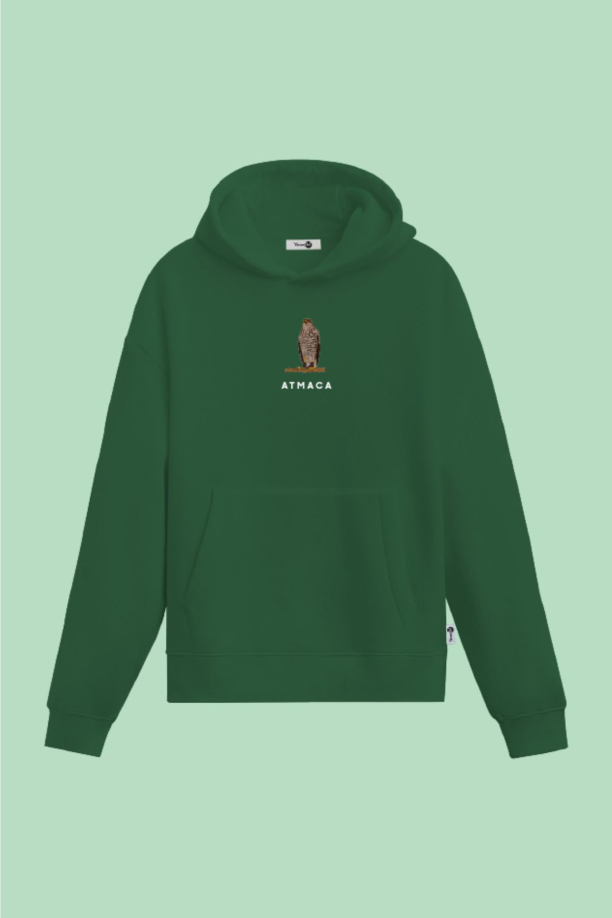 Atmaca Kapüşönlu Sweatshirt Yeşil