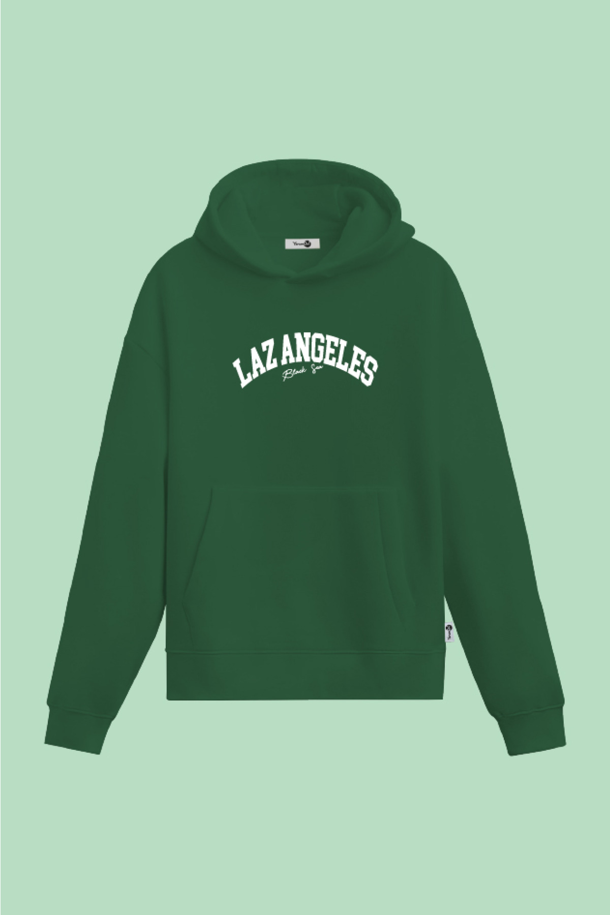 Laz Angeles Kapüşonlu Sweatshirt Yeşil