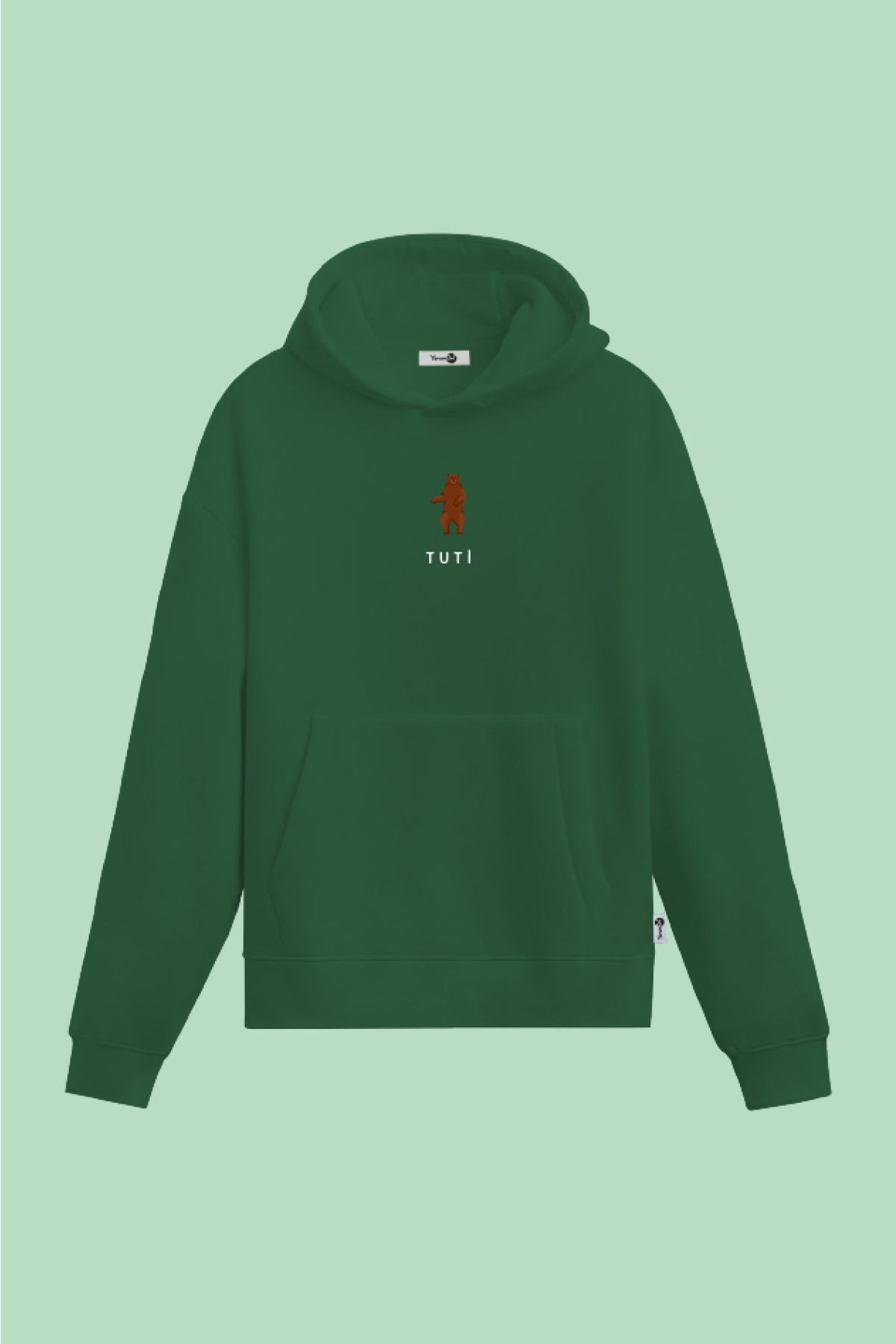 Tuti Kapüşönlu Sweatshirt Yeşil