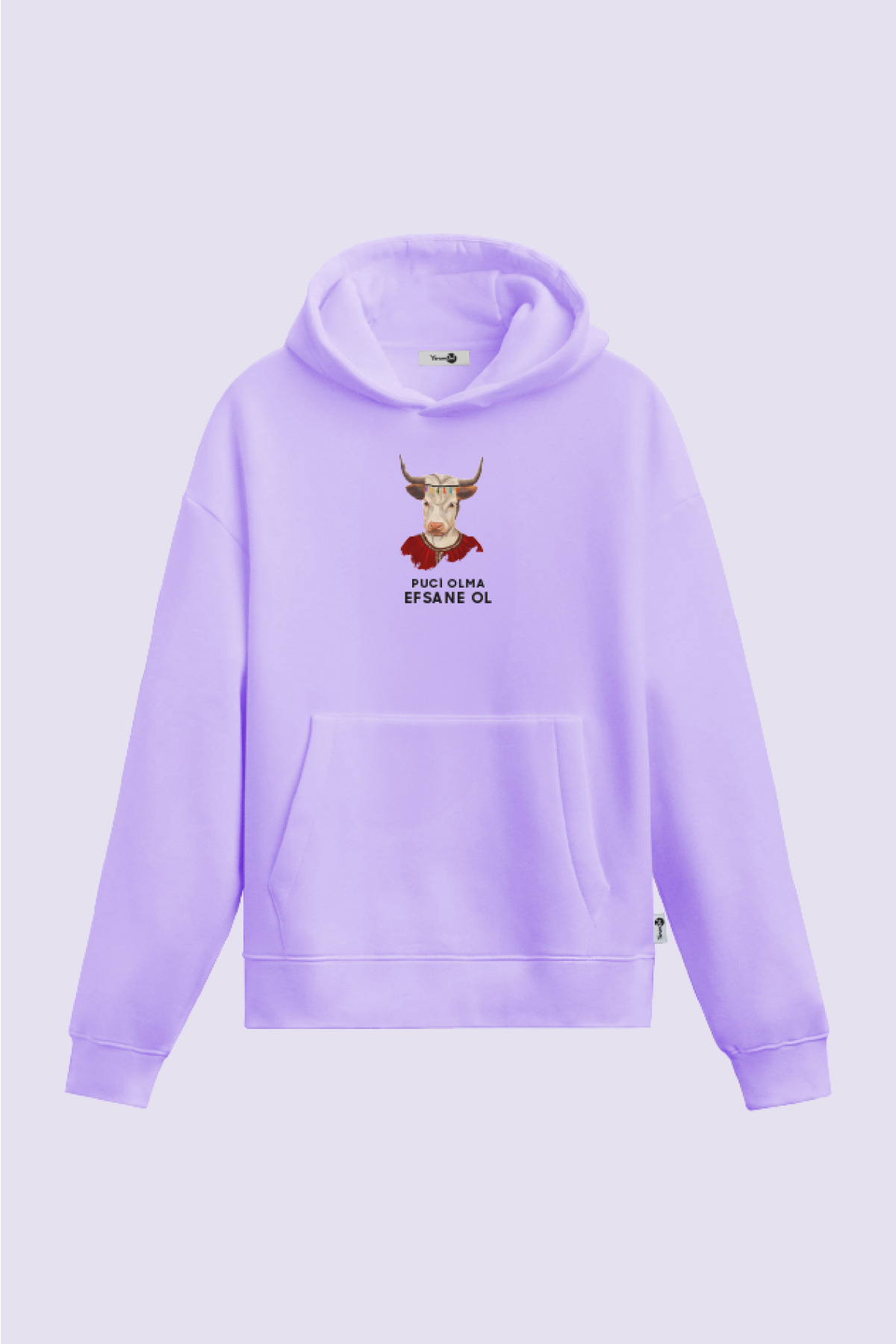 Puci Olma Efsane Ol Kapüşonlu Sweatshirt Lila