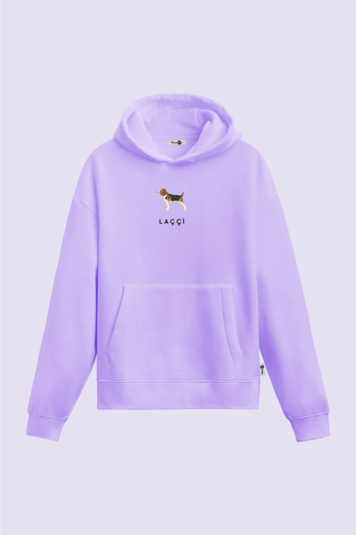Laççi Kapüşönlu Sweatshirt Lila