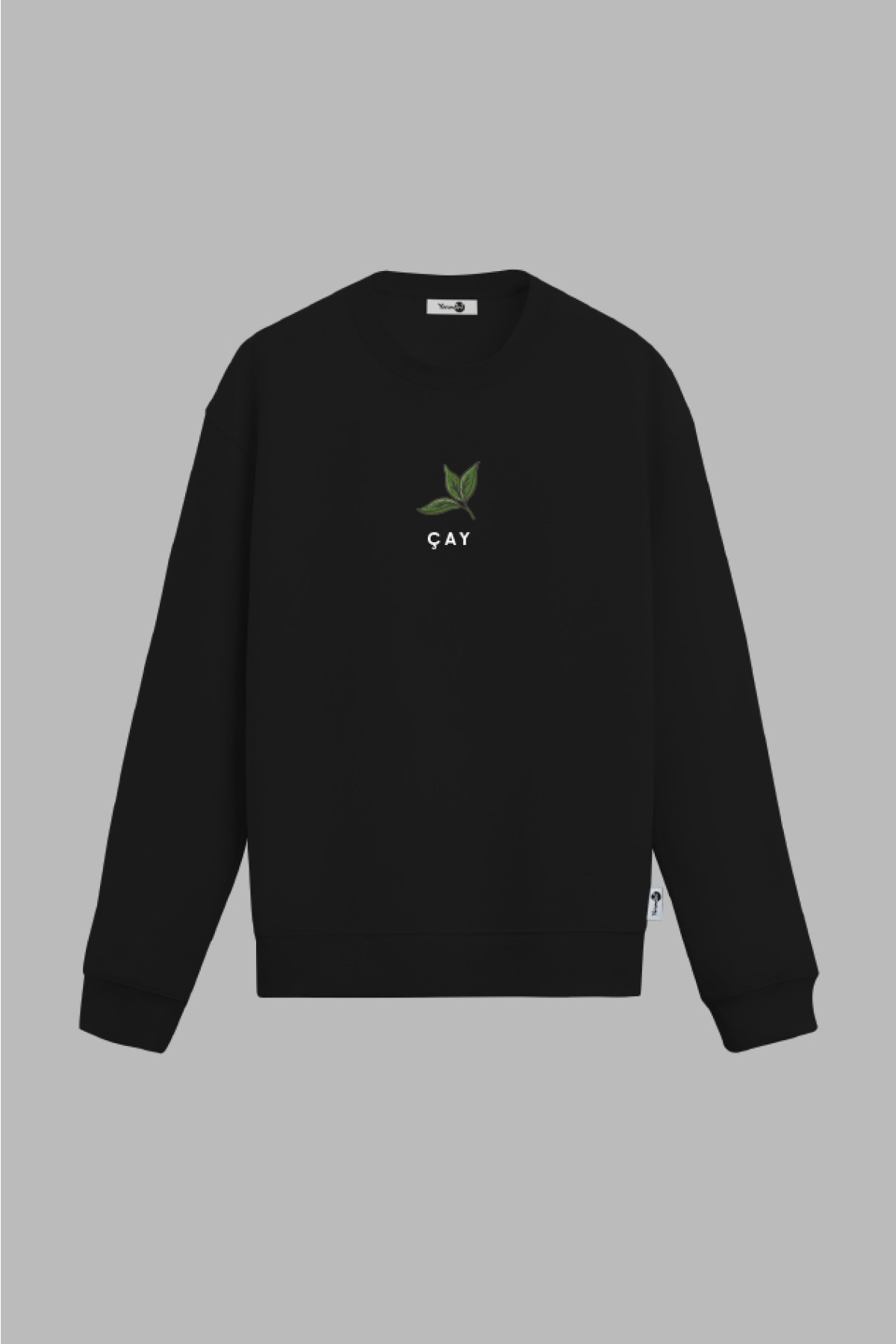 Çay Sweatshirt Siyah