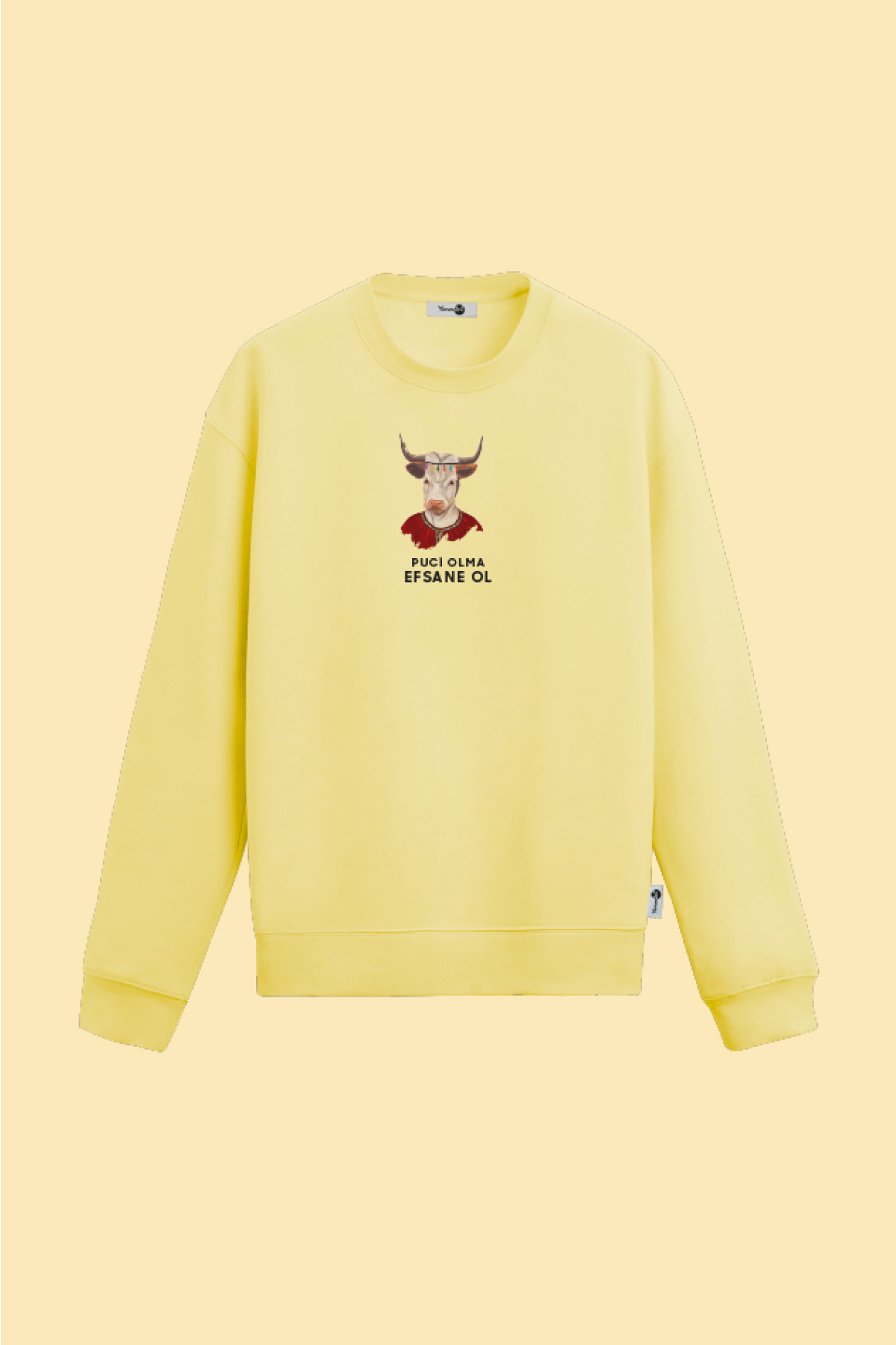 Puci Olma Efsane Ol Sweatshirt Sarı