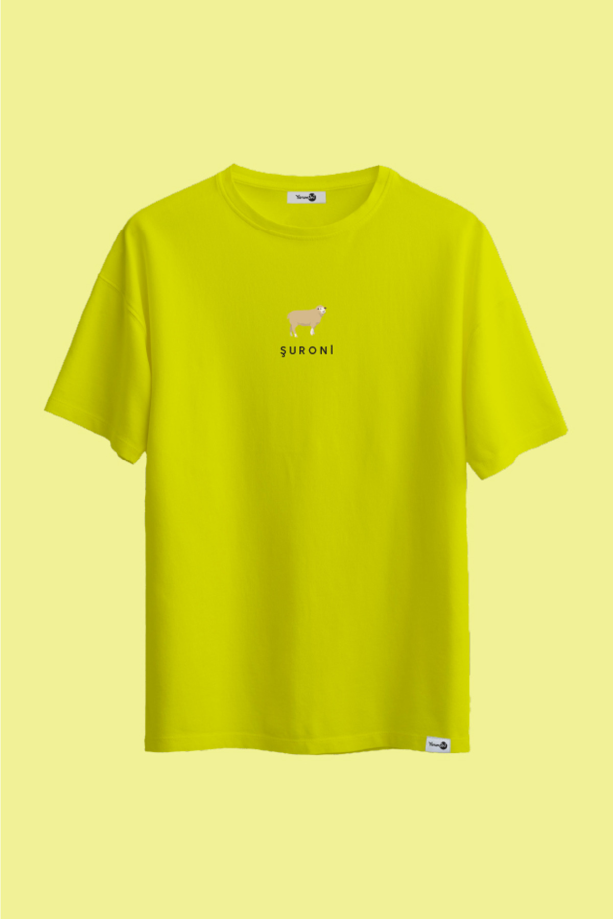 Şuroni Klasik Tshirt Neon Yeşil