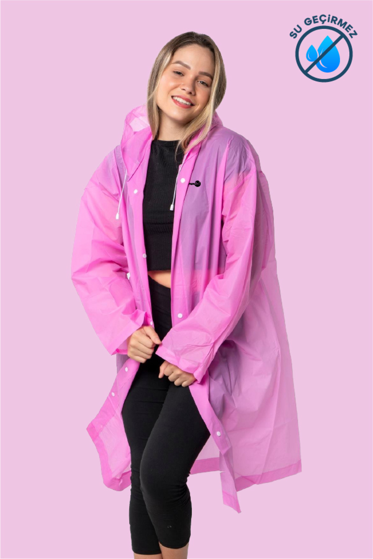 Yerumoni Yağmurluk Pembe
