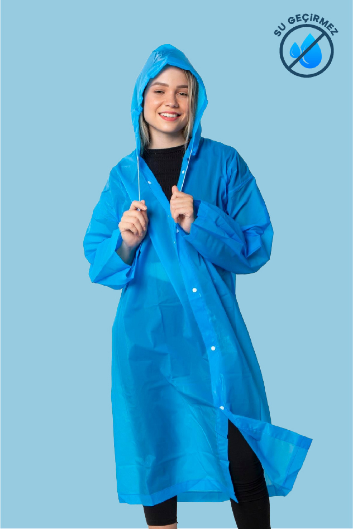 Yerumoni Yağmurluk Mavi