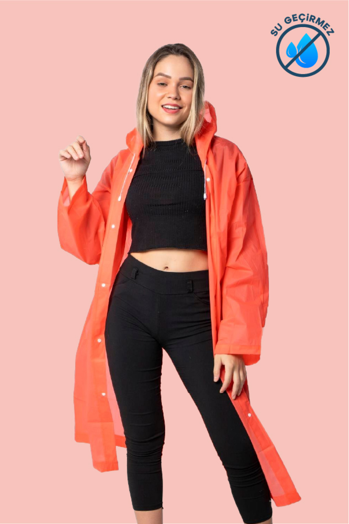 Yerumoni Yağmurluk Turuncu