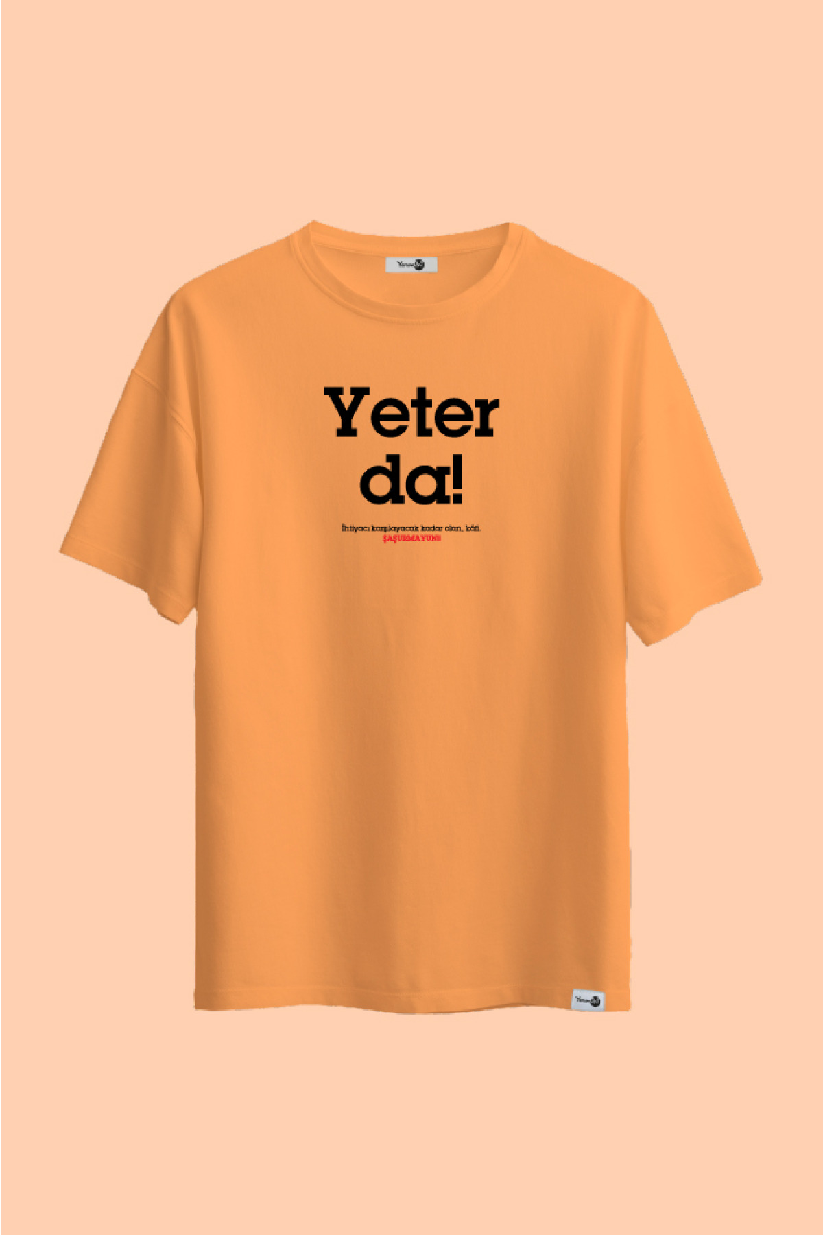 Yeter Da Klasik Tshirt Turuncu